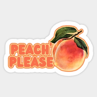 Peach please Sticker